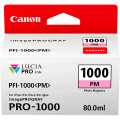 Canon PFI1000PM Photo Magenta Standard Capacity Ink Cartridge 80ml - 0551C001