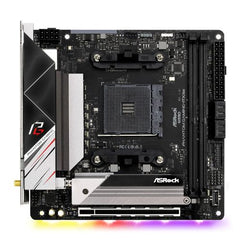 Asrock B550 PHANTOM GAMING-ITX/AX, AMD B550, AM4, Mini ITX, 2 DDR4, HDMI, DP, AX Wi-Fi, 2.5GB LAN, PCIe4, RGB Lighting, M.2