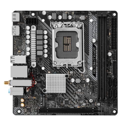 Asrock H610M ITX/eDP, Intel H610, 1700, Mini ITX, 2 DDR4, HDMI, DP, eDP, Wi-Fi, PCIe4, 1x M.2