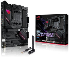 Asus ROG STRIX B550-F GAMING WIFI II Motherboard, AMD B550, AM4, ATX, 4 DDR4, HDMI, DP, AX Wi-Fi 6E, 2.5GB LAN, RGB Lighting, 2x M.2