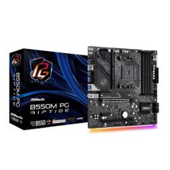 Asrock B550M PHANTOM GAMING RIPTIDE, AMD B550, AM4, Micro ATX, 4 DDR4, HDMI, DP, XFire, 2.5GB LAN, RGB, 2x M.2