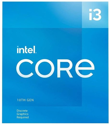 Intel Core I3-10105F CPU, 1200, 3.7 GHz (4.4 Turbo), Quad Core, 65W, 14nm, 6MB Cache, Comet Lake Refresh, No Graphics