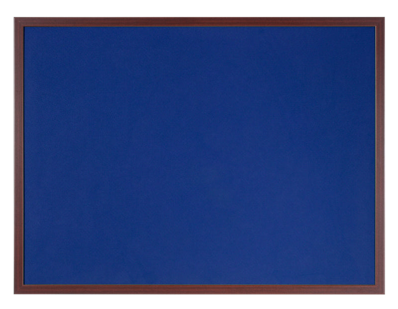 Bi-Office Earth-It Blue Felt Noticeboard Cherry Wood Frame 2400x1200mm DD