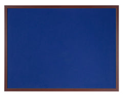 Bi-Office Earth-It Blue Felt Noticeboard Cherry Wood Frame 2400x1200mm DD