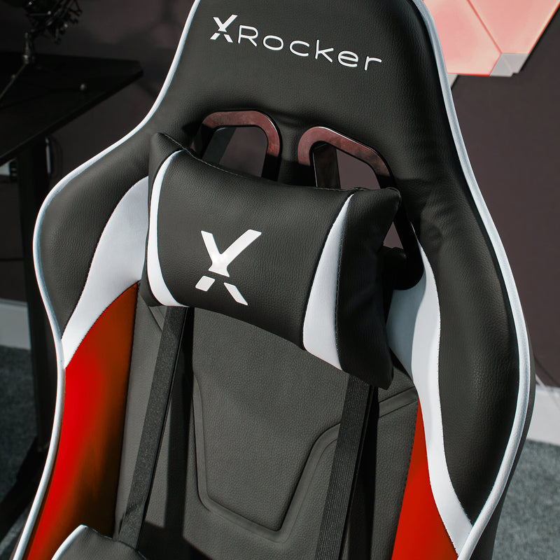 X Rocker | Agility Jr Esport Gaming Chair with Comfort Adjustability for Junior Gamers - Black/Red