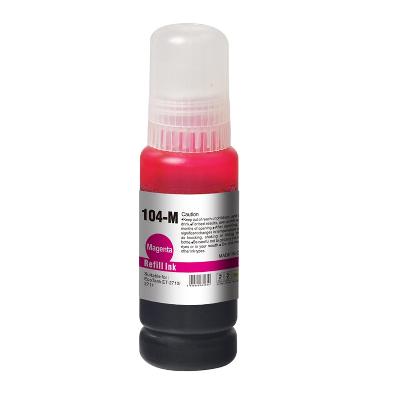 InkLab 104 Epson Compatible EcoTank Magenta ink bottle