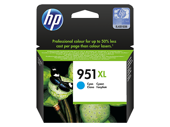 HP 951XL Cyan Standard Capacity Ink Cartridge 17ml - CN046A