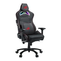 Asus ROG Chariot RGB Gaming Chair, Racing-Car Style, Steel Frame, PU Leather, Memory-Foam Lumbar, 4D Armrests, 145° Recline, Tilt & Class 4 Gas Lift