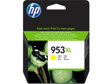 HP 953XL Yellow High Yield Ink Cartridge 20ml for HP OfficeJet Pro 8210/8710/8720/8730/8740 - F6U18AE