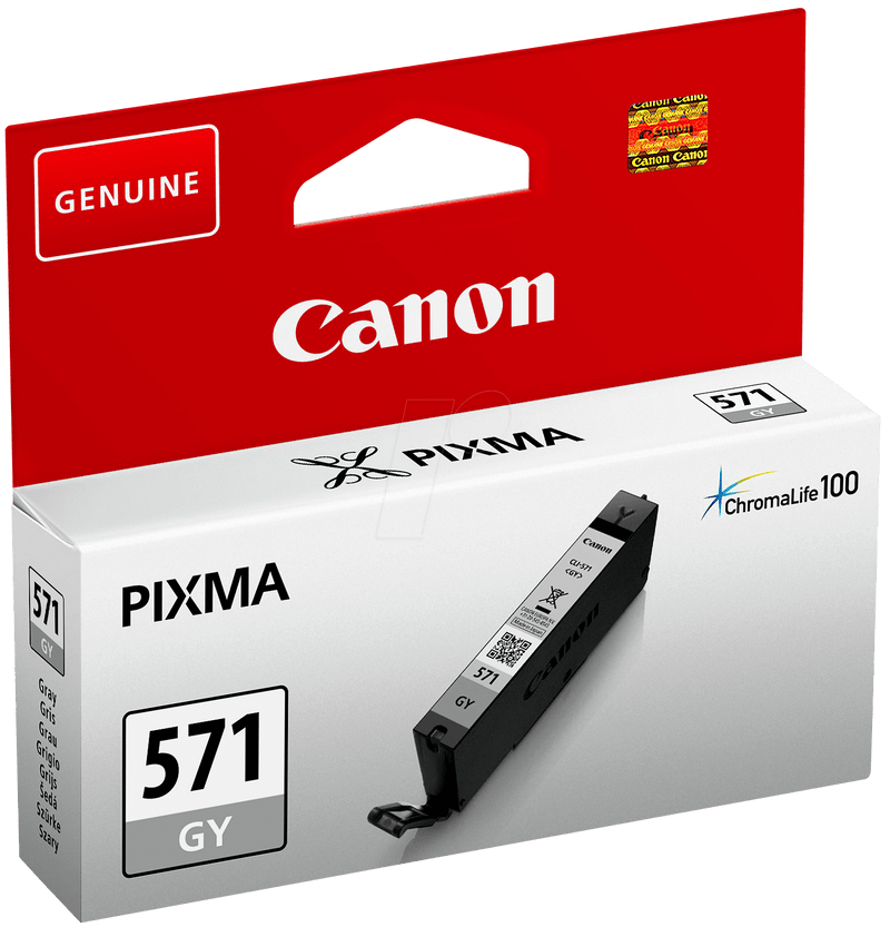 Canon CLI571GY Grey Standard Capacity Ink Cartridge 7ml - 0389C001