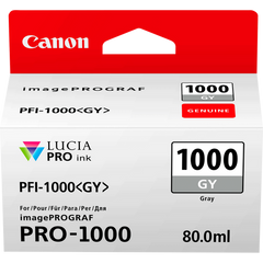 Canon PFI1000GY Grey Standard Capacity Ink Cartridge 80ml - 0552C001