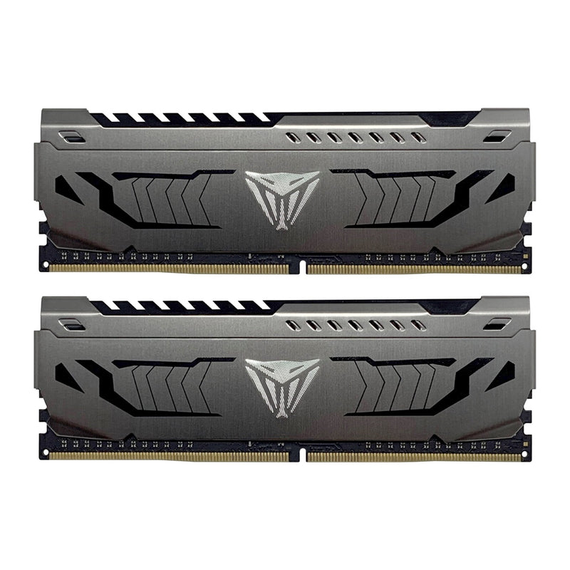 Patriot Viper Steel DDR4 16GB (2 x 8GB) 3200MHz System Memory Kit with Gunmetal Grey Heatshield