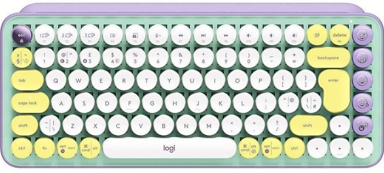 Logitech Pop Keys RF Wireless Bluetooth QWERTY UK English Mechanical Keyboard - Daydream Mint