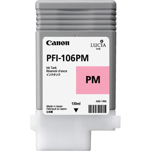 Canon PFI106PM Photo Magenta Standard Capacity Ink Cartridge 130ml - 6626B001