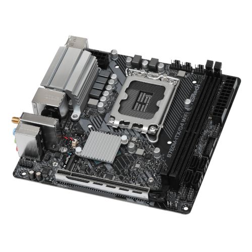 Asrock B760M-ITX/D4 WIFI, Intel B760, 1700, Mini ATX, 2 DDR4, HDMI, DP, Wi-Fi 6E, GB LAN, PCIe4, 1x M.2