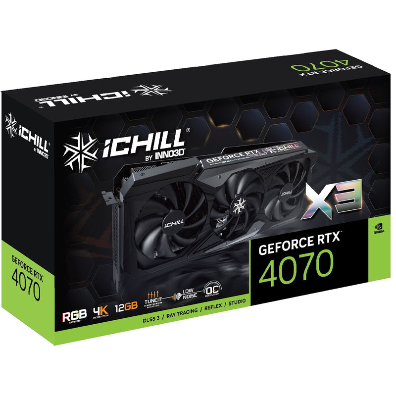 Inno3D Nvidia GeForce RTX 4070 ICHILL X3 Graphics Card