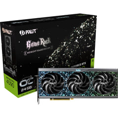 Palit RTX4090 GameRock OC, PCIe4, 24GB DDR6X, HDMI, 3 DP, 2610MHz Clock, Overclocked, RGB Lighting