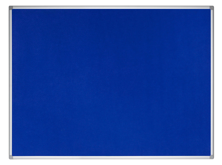 Bi Office Earth It Blue Felt Noticeboard Aluminium Frame 1200x900mm Dd Back To The Office 5045