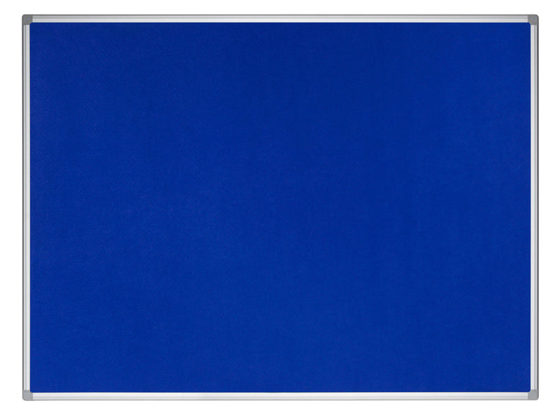 Bi-Office Earth-It Blue Felt Noticeboard Aluminium Frame 1200x900mm DD