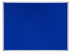 Bi-Office Earth-It Blue Felt Noticeboard Aluminium Frame 1200x900mm DD