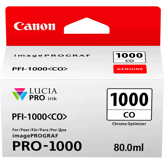 Canon PFI1000CO Chroma Optimiser Standard Capacity Ink Cartridge 80ml - 0556C001