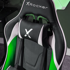 X Rocker | Agility Jr Esport Gaming Chair with Comfort Adjustability for Junior Gamers - Black/Green