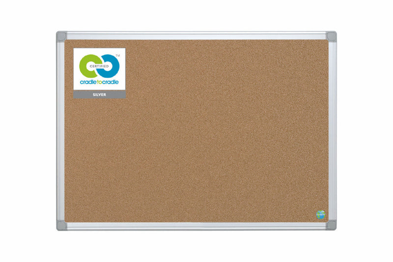 Bi-Office Earth-It Cork Noticeboard Aluminium Frame 1800x900mm DD