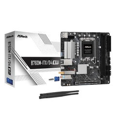 Asrock B760M-ITX/D4 WIFI, Intel B760, 1700, Mini ATX, 2 DDR4, HDMI, DP, Wi-Fi 6E, GB LAN, PCIe4, 1x M.2