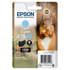 Epson 378XL Squirrel Light Cyan High Yield Ink Cartridge 10ml - C13T37954010