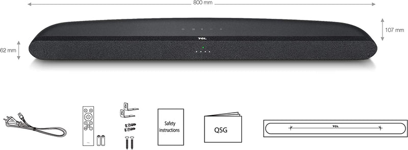 TCL 6 Series TS6100 - Soundbar - Bluetooth - Shadow Black