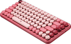 Logitech Emoji POP Keys RF Wireless Bluetooth QWERTY UK English Keyboard - Heartbreaker Rose