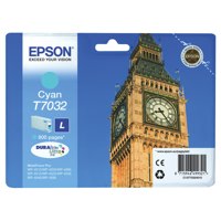 Epson T7032 Big Ben Cyan Standard Capacity Ink Cartridge 10ml - C13T70324010