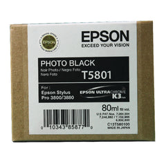 Epson T5801 Black Ink Cartridge 80ml - C13T580100