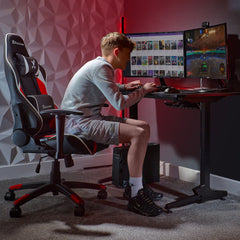 X Rocker | Agility Jr Esport Gaming Chair with Comfort Adjustability for Junior Gamers - Black/Red