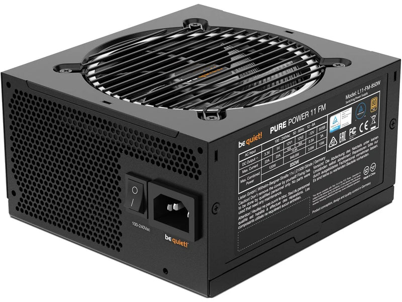 Be Quiet! 850W Pure Power 11 FM PSU, Fully Modular, Rifle Bearing Fan, 80+ Gold, Cont. Power