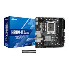 Asrock H610M-ITX/AC, Intel H610, 1700, Mini ITX, 2 DDR4, HDMI, DP, Wi-Fi, PCIe4, 1x M.2