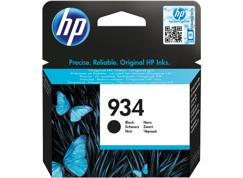 HP 934 Black Standard Capacity Ink Cartridge 9ml for HP OfficeJet Pro 6230/6830 - C2P19AE