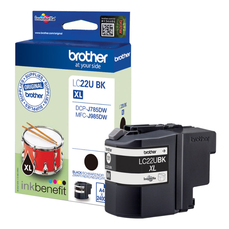 Brother Black Ink Cartridge 58ml - LC22UBK