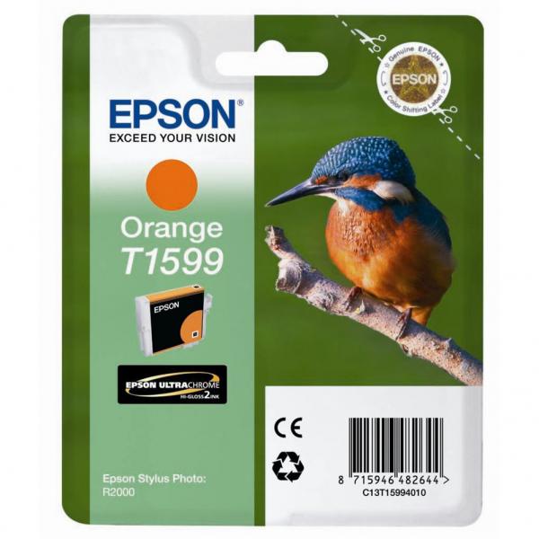Epson T1599 Kingfisher Orange Standard Capacity Ink Cartridge 17ml - C13T15994010