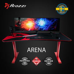 Arozzi Arena Gaming Desk - Red