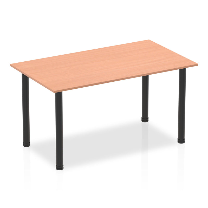 Impulse 1400mm Straight Table With Post Leg