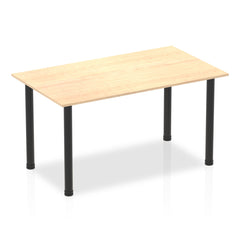 Impulse 1400mm Straight Table With Post Leg