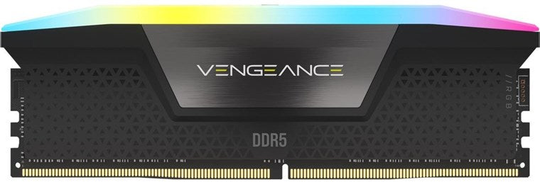 Corsair Vengeance RGB 64GB Kit (2 x 32GB), DDR5, 5200MHz (PC5-41600), CL40, 1.25V, XMP 3.0, PMIC, DIMM Memory