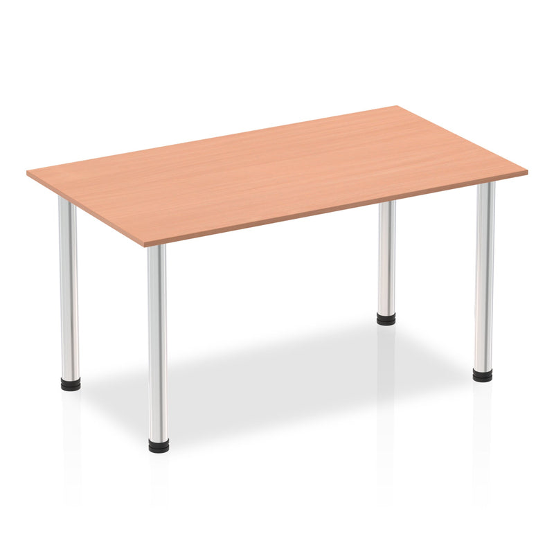 Impulse 1400mm Straight Table With Post Leg