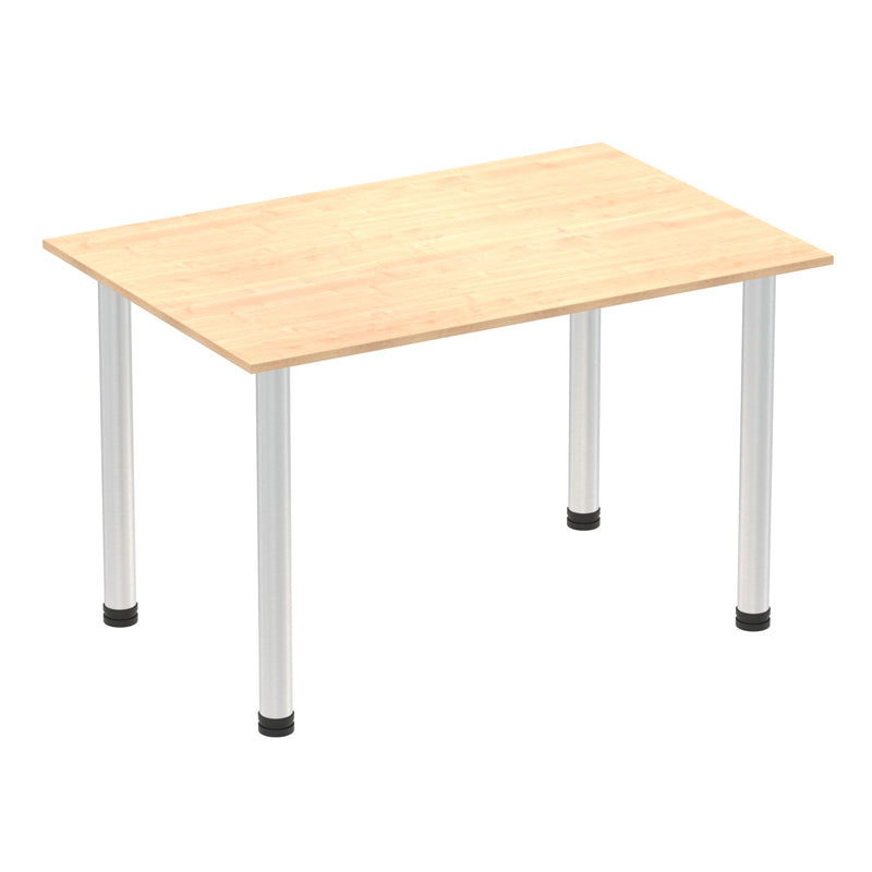 Impulse 1400mm Straight Table With Post Leg