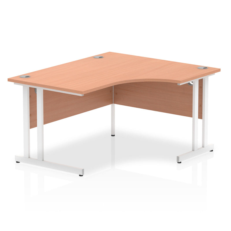 Impulse 1400mm Right Crescent Desk Cantilever Leg