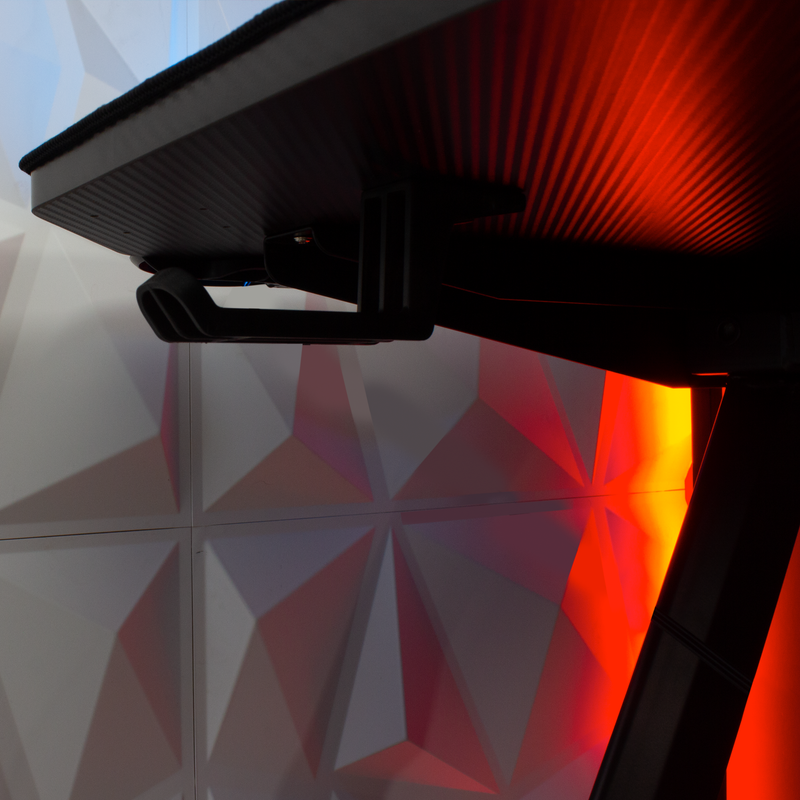 X Rocker | Jaguar Gaming Desk with Sound Reactive LED Lights