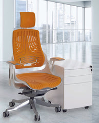 Zure Executive Chair with White Shell