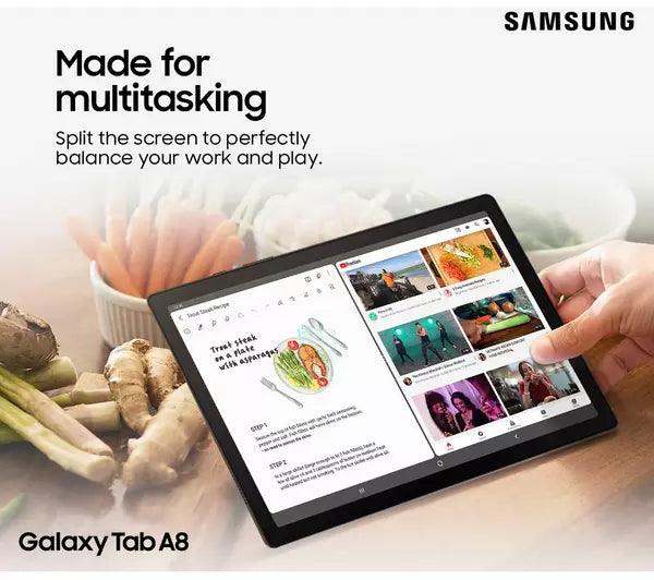 Samsung Galaxy Tab A8 SMX200 10.5" Android Tablet - Silver