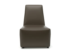 Pella 65cm Wide Chair in Cristina Marrone Ultima Faux Leather